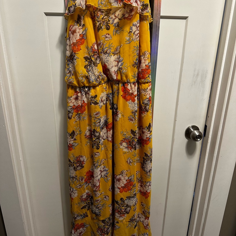 As U Wish Yellow Floral Dress